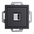 Розетка HDMI AtlasDesign механизм карбон SE ATN001080