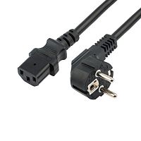 Шнур сетевой СЕЕ 7/7 (Schuko) - IEC 320 C13 3х0.75кв.мм 6А 3м Rexant 04-2734