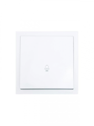 Кнопка звонка СП ZIMA IP20 безвинт. зажим бел. LEZARD 704-0288-103QC