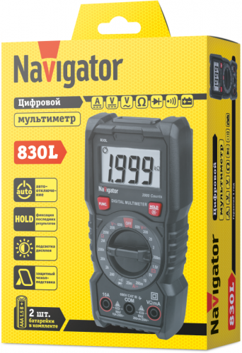 Мультиметр 95 765 NMT-Mm-830L цифровой Navigator 95765 фото 3 Мультиметр 95 765 NMT-Mm-830L цифровой Navigator 95765 фото 3