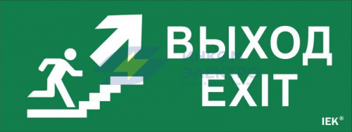Этикетка самоклеящаяся &amp;quot;Выход/лестница вверх/фигура&amp;quot; ССА 1005 IEK LPC10-1-35-13-VLVVF