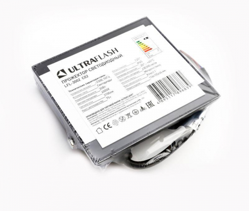 Прожектор светодиодный LFL-3002 C02 LED SMD 30 Вт 230В 6500К черн. Ultraflash 15125 фото 2