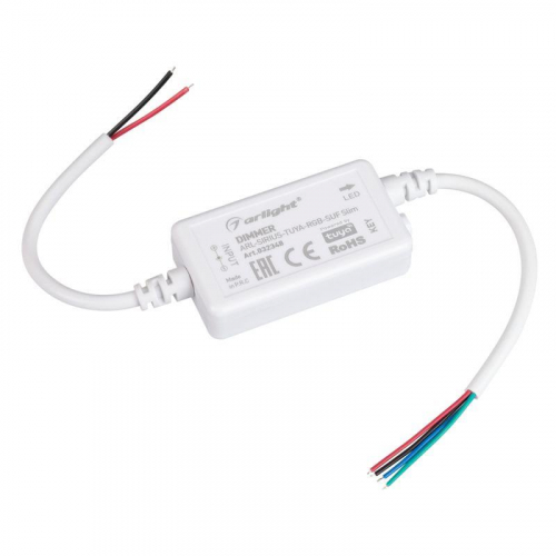Диммер ARL-SIRIUS-TUYA-RGB-SUF Slim (12-24В 3х2А 2.4G) (IP20 пластик) Arlight 032348 Диммер ARL-SIRIUS-TUYA-RGB-SUF Slim (12-24В 3х2А 2.4G) (IP20 пластик) Arlight 032348
