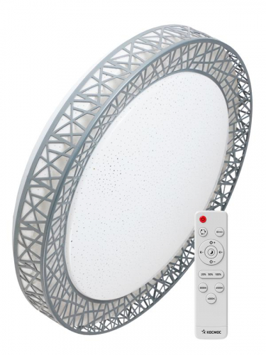 Светильник светодиодный PREMIUM Loft-B 55Вт 230В 3000-6500К 4400лм IP40 390х105мм настенно-потолочный управляемый с пультом ДУ КОСМОС KSLofG55W Светильник светодиодный PREMIUM Loft-B 55Вт 230В 3000-6500К 4400лм IP40 390х105мм настенно-потолочный управляемый с пультом ДУ КОСМОС KSLofG55W