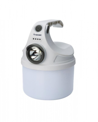 Фонарь аккумуляторный кемпинговый походный 10Вт SMD LED+2Вт LED Li-ion 18650 800мА.ч корпус ABS-пластик индикатор уровня заряда USB-шнур матовый рассеиватель КОСМОС KOC614Lit Фонарь аккумуляторный кемпинговый походный 10Вт SMD LED+2Вт LED Li-ion 18650 800мА.ч корпус ABS-пластик индикатор уровня заряда USB-шнур матовый рассеиватель КОСМОС KOC614Lit