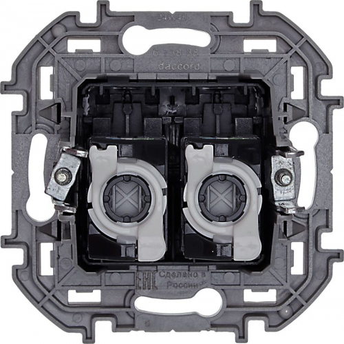 Розетка компьютерная 2-м Inspiria RJ45 кат.5E UTP антрацит IEK 673838 фото 4 Розетка компьютерная 2-м СП Inspiria RJ45 кат.5E UTP IP20 антрацит IEK 673838 фото 4