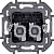 Розетка компьютерная 2-м СП Inspiria RJ45 кат.5E UTP IP20 антрацит IEK 673838