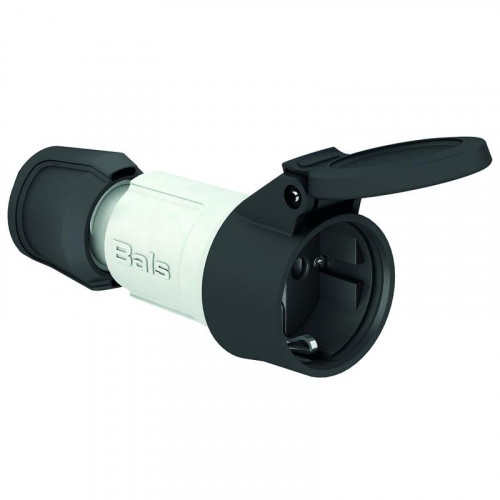 Розетка кабельная Schuko 16А 3п 2P+E 250В IP54 Multi-grip сер. Bals 7487 Розетка кабельная Schuko 16А 3п 2P+E 250В IP54 Multi-grip сер. Bals 7487