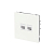 Розетка компьютерная 2-м KANT RJ45 кат.6A без шторки бел. магнолия DKC 7000674