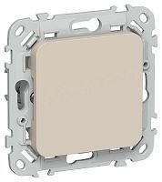 Заглушка СП FLITE ЗГ-ФлЛ с суппортом механизм льняной IEK FI-PL10-K88
