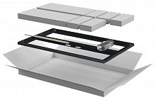 Дверь двустворчатая для шкафа LINEA N 18U 600мм перфорир. черн. ITK LN05-18U6X-D2P