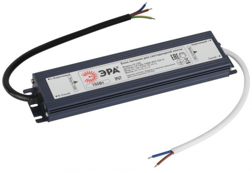 Блок питания для светодиодной ленты LP-LED 150Вт IP67 24В Slim Эра Б0061146 Блок питания для светодиодной ленты LP-LED 150Вт IP67 24В Slim Эра Б0061146