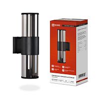 Светильник НБУ SMOKY-2хA60-BL E27 IP65 уличный настен. двусторон. под лампу 2хA60 алюм. черн. IN HOME 4690612052908