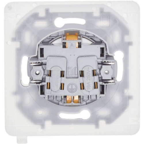 Розетка 1-м СП Inspiria 16А IP44 250В 2P+E защ. шторки с крышкой немецк. стандарт механизм бел. IEK 673740 фото 4