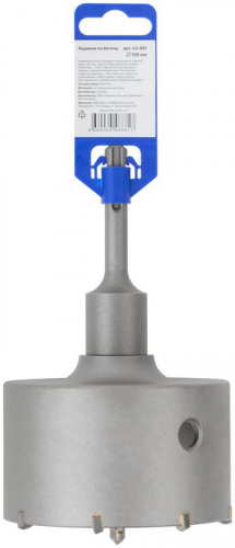 Коронка по бетону ПРОФИ/Profi SDS Plus 100мм Cutop 43-881 фото 4 Коронка по бетону ПРОФИ/Profi SDS Plus 100мм Cutop 43-881 фото 4