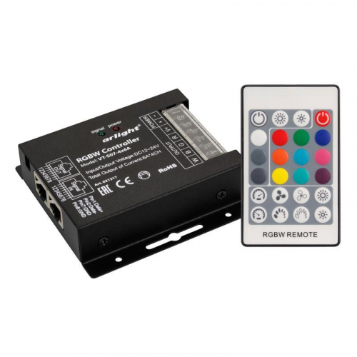 Контроллер VT-S07-4х6A 12-24В ПДУ 24 кнопки RF IP20 метал. Arlight 021317 Контроллер VT-S07-4х6A 12-24В ПДУ 24 кнопки RF IP20 метал. Arlight 021317
