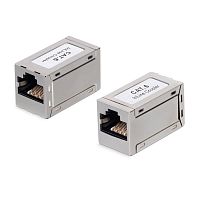 Адаптер проходной CA-8p8c-C6-SH RJ45-RJ45 кат. 6 экранир. Cabeus 9678c