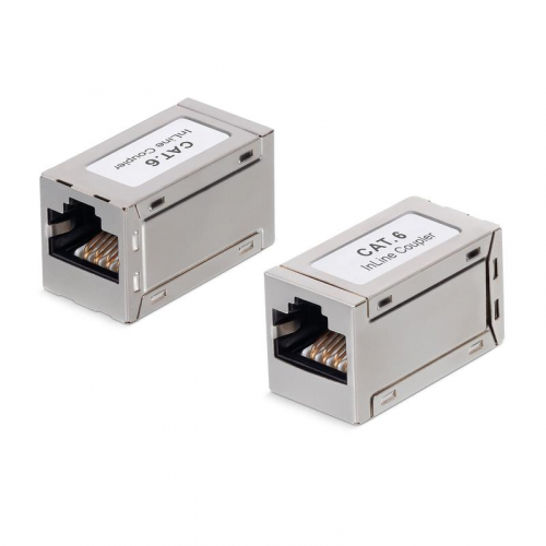 Адаптер проходной CA-8p8c-C6-SH RJ45-RJ45 кат. 6 экранир. Cabeus 9678c