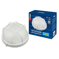 Светильник UWL-R02 100W/E27 IP54 White Круг 100Вт E27 IP54 промышленный накладной влагозащ. рассеив. призма решетка под лампу E27 Uniel UL-00006772