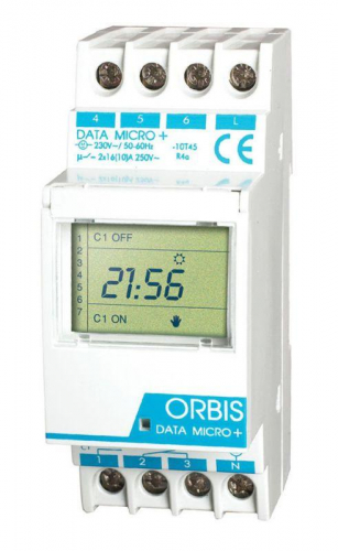 Реле времени цифровое DATA MICRO 2+2 канала ORBIS OB171912N