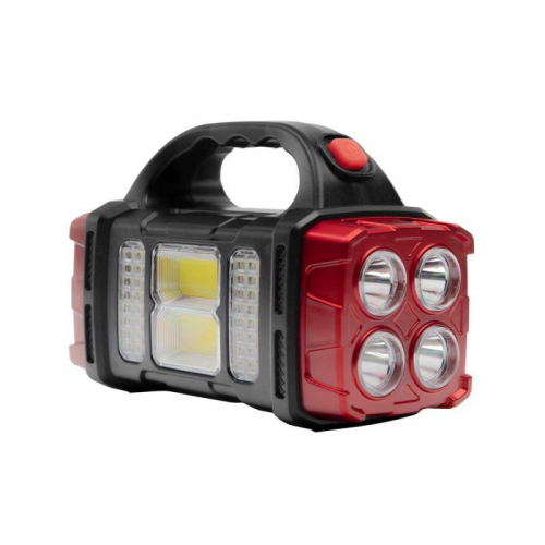 Фонарь аккумуляторный LED38101 40LED+2COB 4 реж. Type-C PowerBank пластик коробка черн./малин. Ultraflash 15951 фото 10