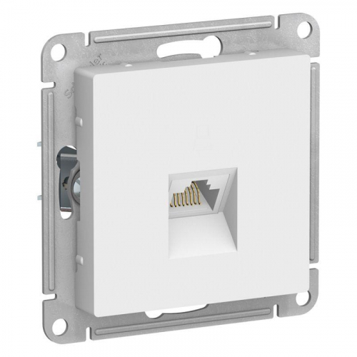 Розетка компьютерная AtlasDesign RJ45 кат.6A механизм бел. SE ATN000186 Розетка компьютерная AtlasDesign RJ45 кат.6A механизм бел. SE ATN000186
