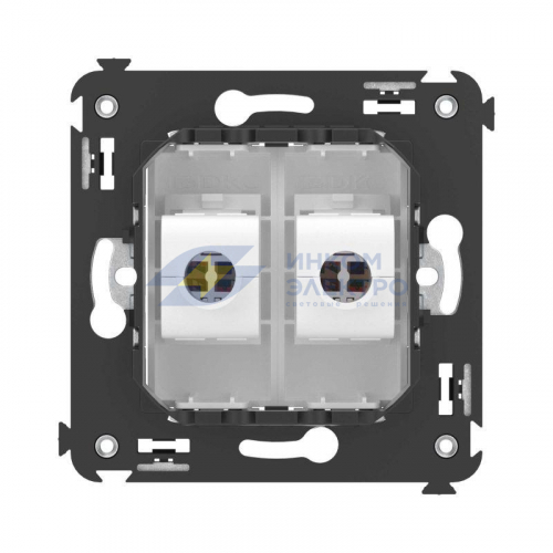 Механизм розетки компьютерной 2-м СП Avanti &amp;amp;quot;Белое облако&amp;amp;quot; RJ45 кат.5E DKC 4400664 фото 4