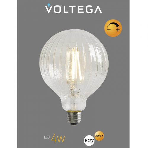 Лампа светодиодная филаментная Loft 271 YX-G125175LXFEC01 4Вт 2200К E27 DIM Voltega 8575 фото 6 Лампа светодиодная филаментная Loft 271 YX-G125175LXFEC01 4Вт 2200К E27 DIM Voltega 8575 фото 6