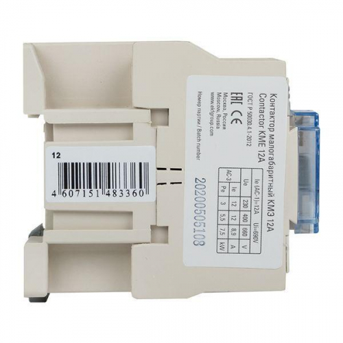 Контактор КМЭ 12А кат. 220В AC 1НЗ EKF ctr-s-12-220-nc фото 8