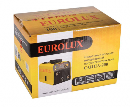 Инвертор сварочный полуавтомат. САИПА-200 EUROLUX 65/143 фото 8 Инвертор сварочный полуавтомат. САИПА-200 EUROLUX 65/143 фото 8