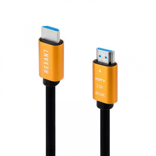 Кабель HDMI - HDMI 2.0 1.5м (GOLD) Rexant 17-6103 фото 2