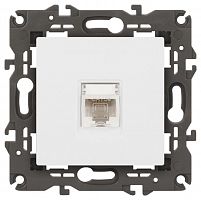 Розетка компьютерная Elegance 14-3107-01М RJ45 матов. бел. Эра Б0065763