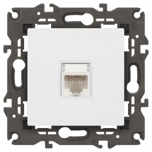 Розетка компьютерная Elegance 14-3107-01М RJ45 матов. бел. Эра Б0065763