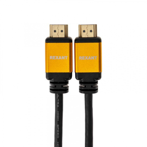 Кабель HDMI - HDMI 2.1 2м Gold Rexant 17-6004 фото 2