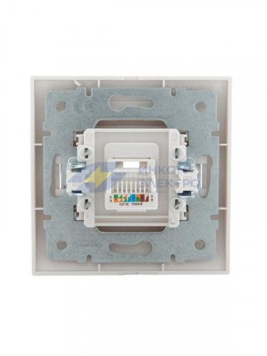 Розетка компьютерная СП Deriy RJ45 бел. LEZARD 702-0202-139 фото 2