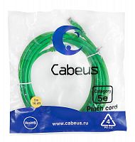 Патч-корд U/UTP кат.5E PC-UTP-RJ45-Cat.5e-5m-GN-LSZH 2xRJ45/8p8c неэкранир. LSZH 5м зел. Cabeus 9509c