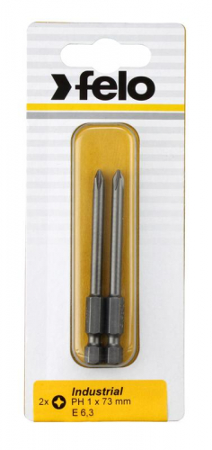 Бита крестовая Industrial E6.3 PH 1х50 (блист.2шт) FELO 03201536 Бита крестовая Industrial E6.3 PH 1х50 (блист.2шт) FELO 03201536