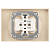 Розетка 2-м СП Accent 6-204-04 16А IP20 250В 2P AL/CU шампань Intro Б0063462