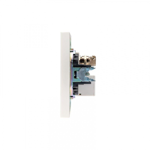 Розетка компьютерная + телевизионная СП STRONG MIELE RJ45 кат.6 + TV жемчуж. Kranz KR-78-0722-4 фото 2