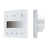 Панель сенсорная SMART-DALI-301-11-1G-4SC-DIM-IN White BUS/24В Touch 2.4G IP20 пластик INTELLIGENT ARLIGHT 046549