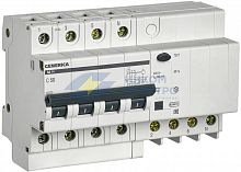 Выключатель автоматический дифференциального тока 4п 50А 300мА АД14 GENERICA IEK MAD15-4-050-C-300