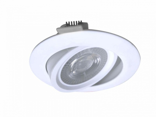 Светильник светодиодный Downlight RR 9Вт 180-265В 6400К кругл. поворотн. панель бел. КОСМОС KDownRR9W6400K Светильник светодиодный Downlight RR 9Вт 180-265В 6400К кругл. поворотн. панель бел. КОСМОС KDownRR9W6400K