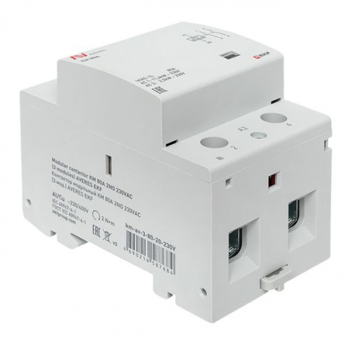 Контактор модульный КМ 80А 2NО 230В AC (3 мод.) AVERES EKF km-av-3-80-20-230V фото 9