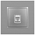 Розетка компьютерная 1-м Elegance 14-3107-03 RJ45 IP20 механизм алюм. Эра Б0034304