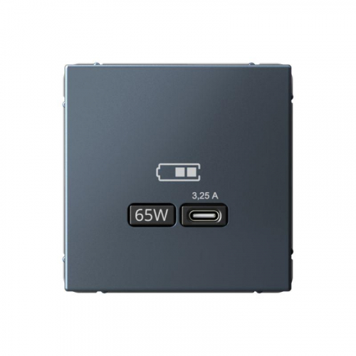 Розетка USB ArtGallery тип C 65Вт QC PD высокоскор. ЗУ механизм грифель SE GAL000727
