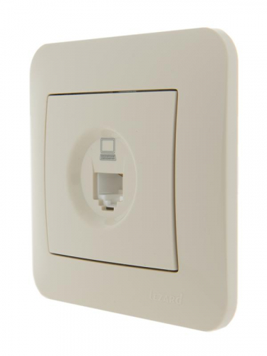 Розетка компьютерная 1-м СП Karina RJ45 механизм крем. LEZARD 707-0388-139 фото 4 Розетка компьютерная 1-м СП Karina RJ45 механизм крем. LEZARD 707-0388-139 фото 4