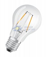 Лампа светодиодная филаментная Retrofit A 2.5Вт (замена 25Вт) прозр. 2700К тепл. бел. E27 250лм угол пучка 300град. 220-240В OSRAM 4058075434165