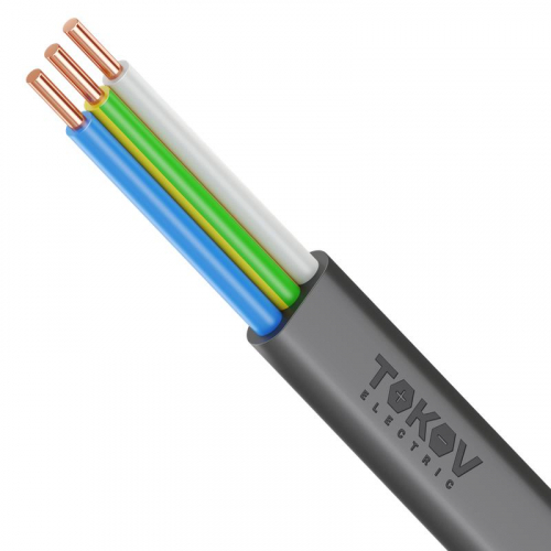 Кабель TOKOV ELECTRIC ВВГ-Пнг(А)-LS 3х2.5 ОК (N PE) 0.66кВ (уп.100м) УТ000028384 Кабель TOKOV ELECTRIC ВВГ-Пнг(А)-LS 3х2.5 ОК (N PE) 0.66кВ (уп.100м) УТ000028384