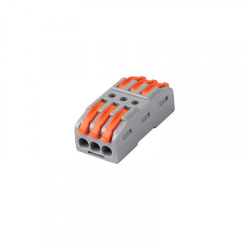 Клемма монтажная СМК PTC-3P 4233 BL/3 450В 32А 0.08-2.5(4.0)кв.мм JazzWay 5073708 фото 2