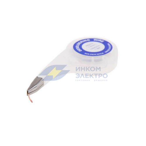 Лента медная для удаления припоя d3.0мм x1.5м box Rexant 09-3034 Лента медная для удаления припоя d3.0мм x1.5м box Rexant 09-3034